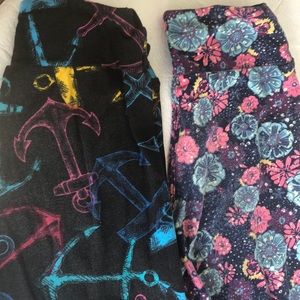 Two tween LulaRoe leggings